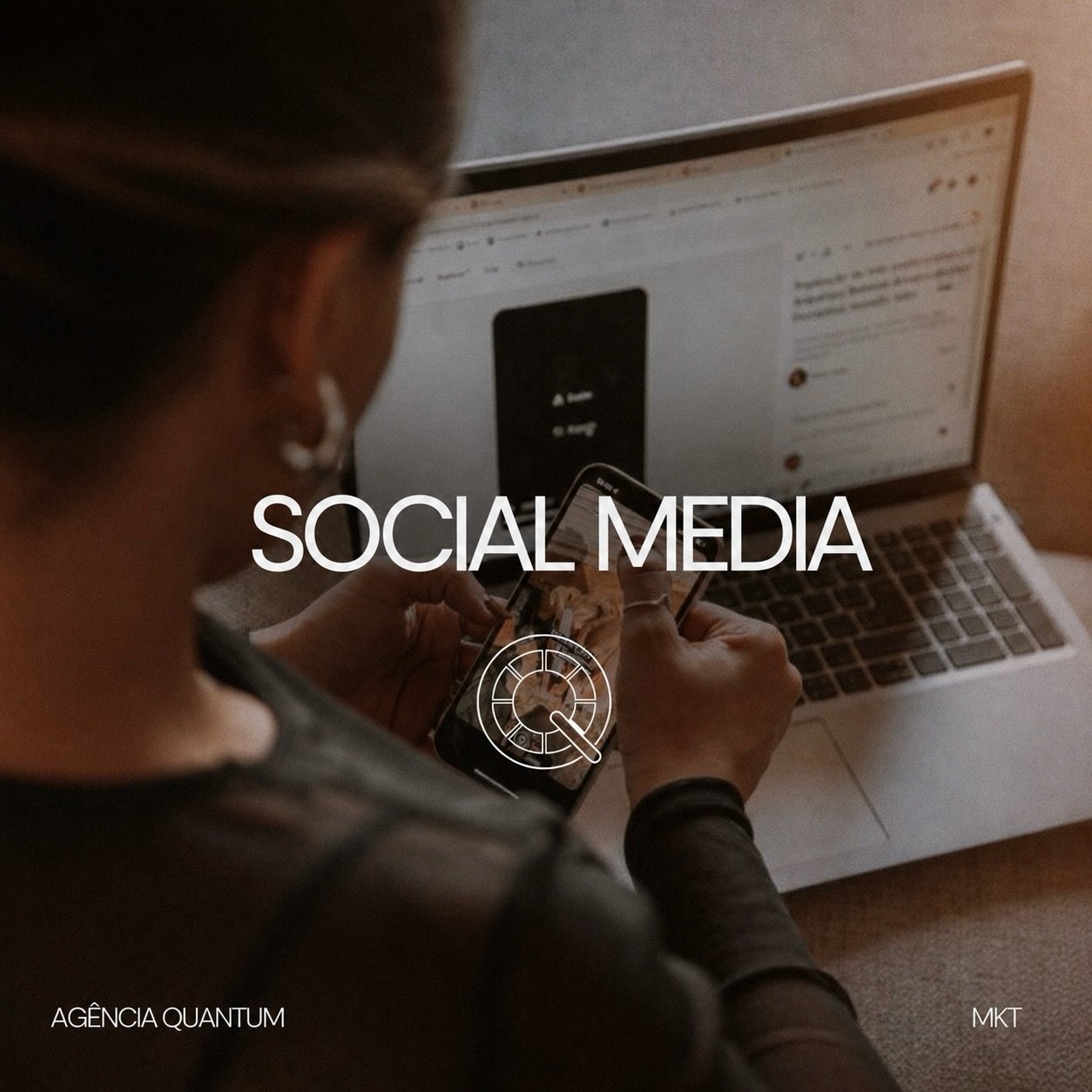 Gestão de redes sociais — Agência Quantum